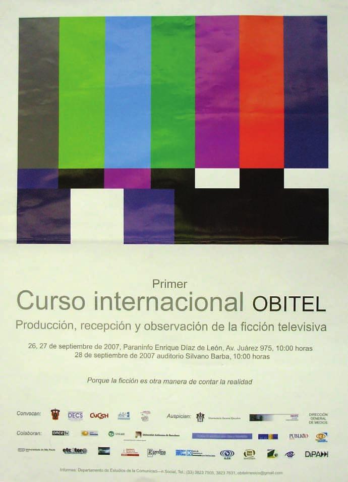 Cartaz do curso Obitel em Guadalajara ECO-PÓS-
