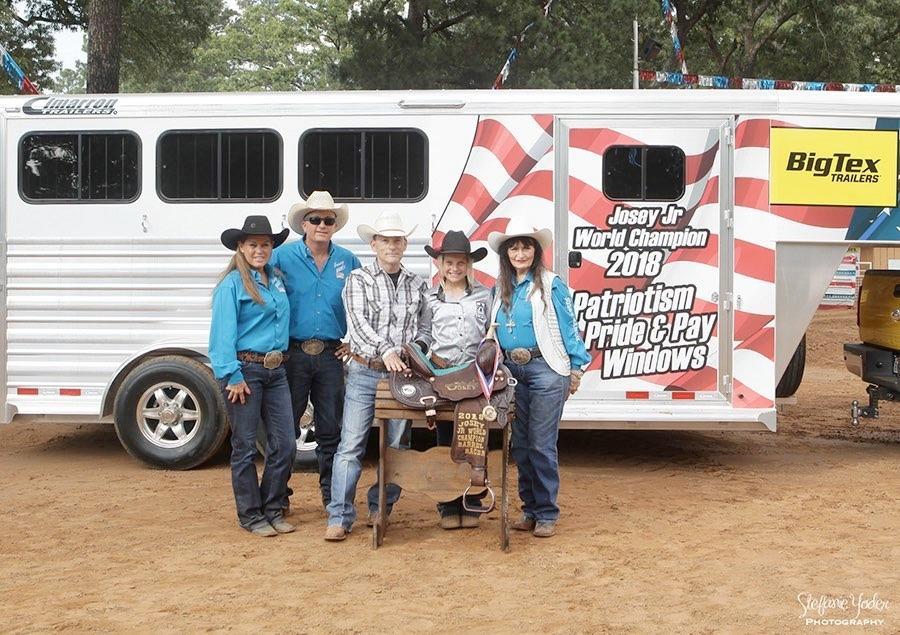 306 Dólares. Patton é a atual campeã 2017 do WPRA Junior Texas Circuit Champion. Ela compete desde os três anos de idade e não tem planos de parar.