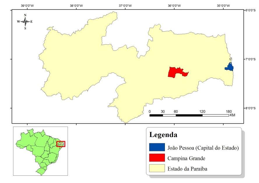 reservatório Epitácio Pessoa): a população da cidade de Campina Grande e os setores da economia primária, secundária e terciária do município.