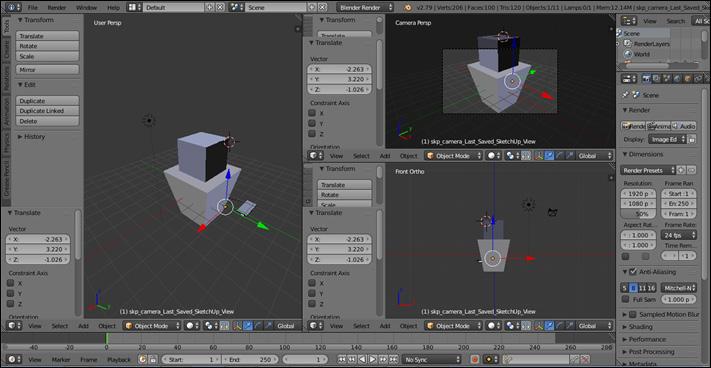 Noções de Fotografia Forense Modelagem 3D: produção de croquis Blender Prof.