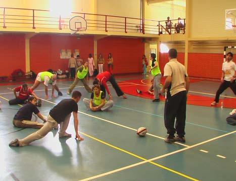 estratégias de ensino para os problemas mais frequentes; Apresentar o regulamento da competição de tag rugby. Programa tipo: 9.