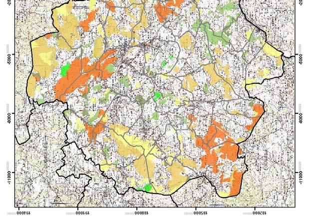 Mapa 21 - Ocupação florestal do solo em