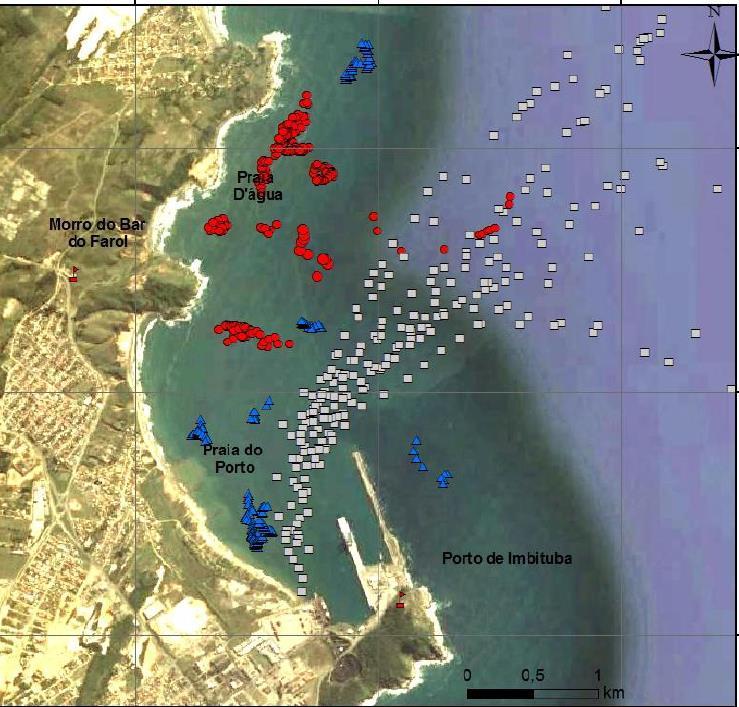 PROCEDIMENTO OPERACIONAL Pág.: 5 / 13 navios, deverão seguir este procedimento interno devido à presença de grupos de baleias francas na região em torno do Porto de Imbituba (figura 2).