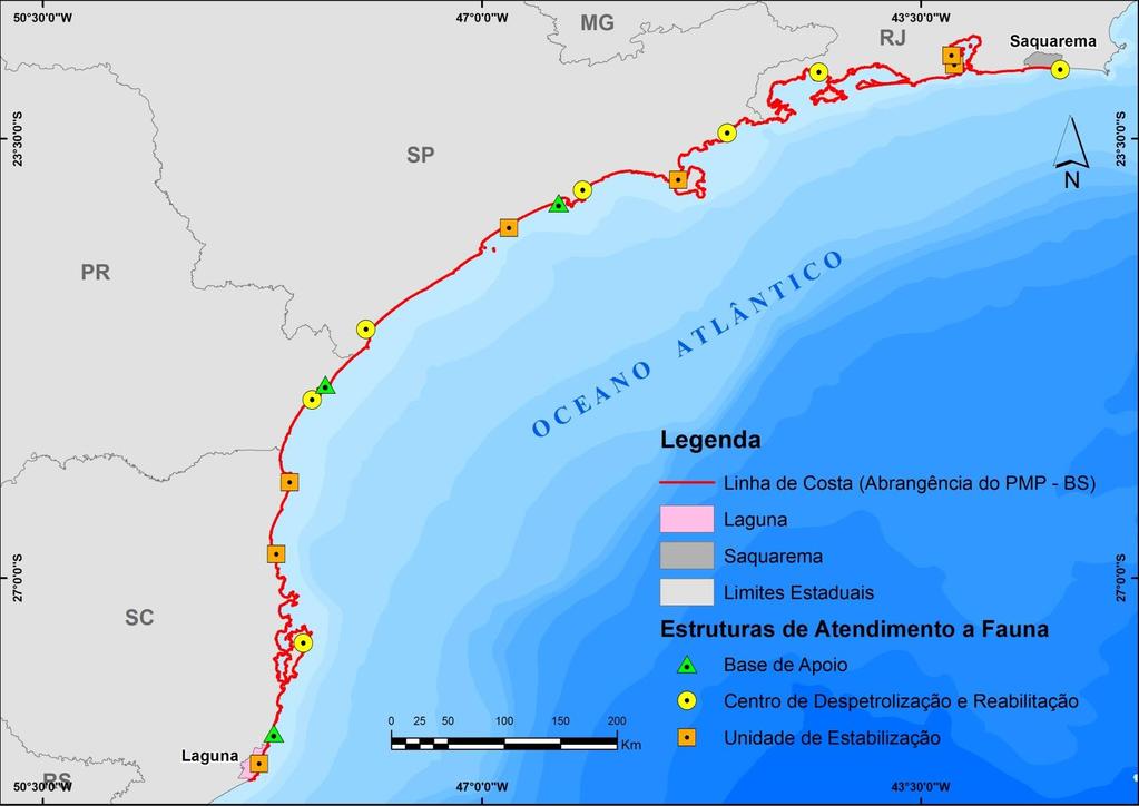 PROJETOS AMBIENTAIS Projeto de Monitoramento de Praias (PMP-BS) Avaliação das aves, tartarugas e mamíferos marinhos