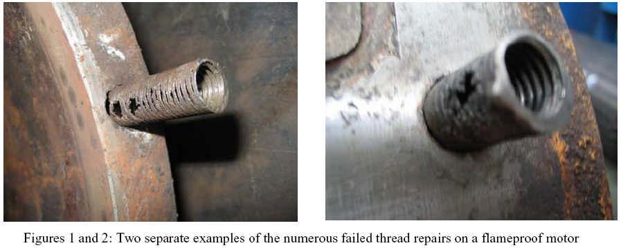 Problemas de Manutenção Dois exemplos de reparações incorrectas de roscas num motor