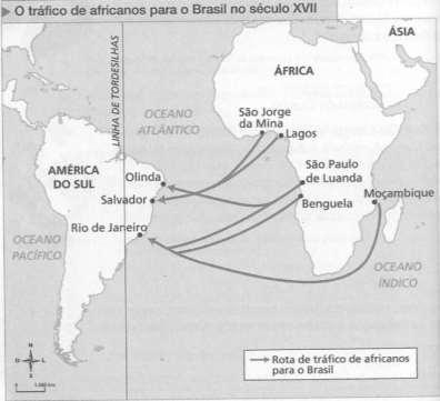 b) Responda: Qual é o nome da tribo que vivia no litoral do Brasil, na época da chegada dos portugueses? 03. Há cerca de quinhentos anos, diversos povos viviam na África.