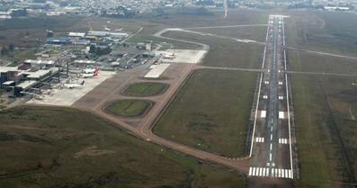 Pista(s) de taxiamento - Acessos - Pistas de pouso/decolagem - Áreas terminais - Áreas de serviços - Evitar conflitos entre