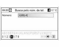 134 Navegação Iniciar o guia de percurso Seleccionar Iniciar navegação para iniciar um guia de percurso até ao endereço apresentado. Descrição de guia de percurso, consultar o capítulo "Guia" 3 140.