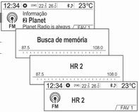 . (12) Botão INFO Visualizar a informação para estações de rádio que estão a emitir. (6) Botão O Pressionar este botão para ligar ou desligar a função de silêncio.