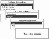 dispositivo a ser ligado e  Utilizar o botão multifunção para passar do