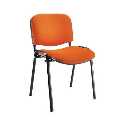 Cadeira fixa,sem braços REFERÊNCIA 1.10 Estrutura em aço pintada a epoxy. Constituída por 4 pés fixos.