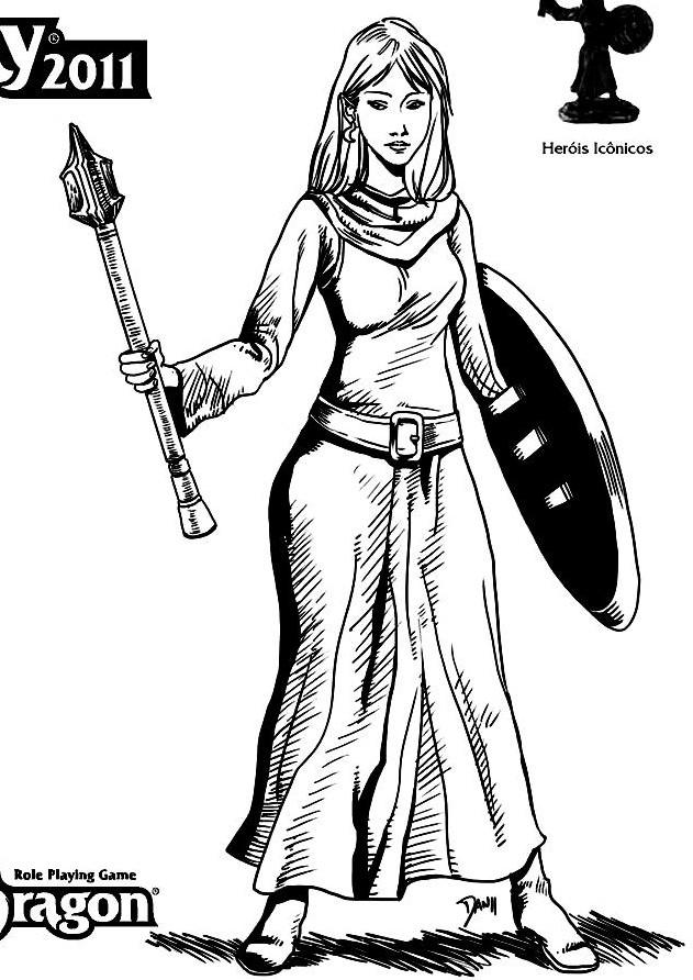 Elfa Clériga de Gáia (A deusa dos elfos) 10º Nível.