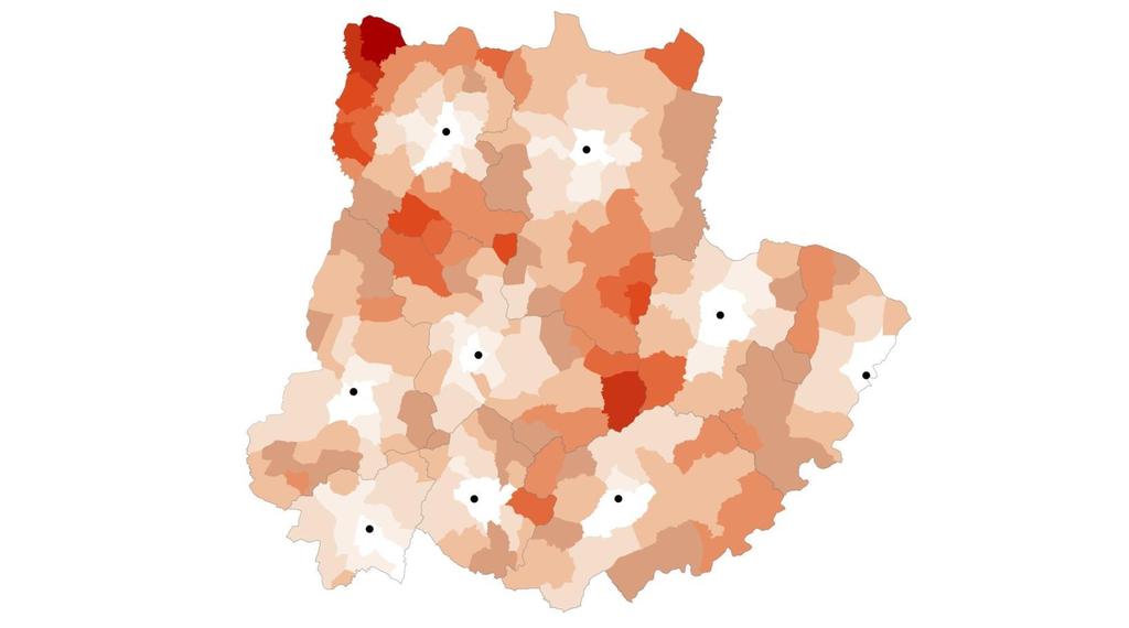 Tempo de deslocação em viatura individual desde o aglomerado sede de freguesia (CAOP 2012.1) ao aglomerado sede de concelho. Tempo em minutos.