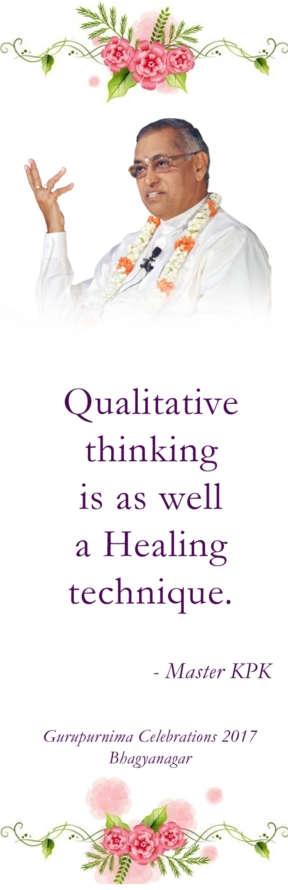 O pensamento qualitativo também é uma técnica de cura.