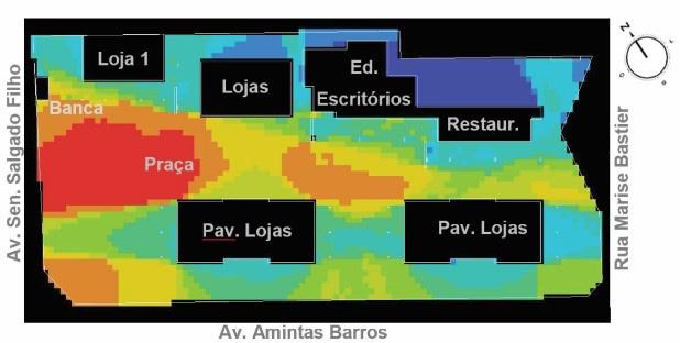 Utilizando-se o programa Depthmap como ferramenta de sintaxe espacial para avaliação da proposta, simulações de análise de grafos visuais e de isovistas foram realizadas, desde a