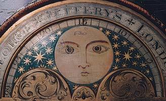 Representação popular da Lua, num relógio com indicação de fase da Lua, de 1770 Afinal, quando é que temos maré viva e maré morta?