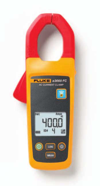 Medidor de pinça de corrente CA sem fio Fluke a3000 FC Um medidor de pinça de corrente True-RMS totalmente funcional que retransmite sem fio as medições para outras unidades principais compatíveis