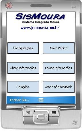 TELAS DO POCKET MANUAL DO USUÁRIO POCKET DISTRIBUIDORA Após efetuar login no sistema, essa é a primeira tela que será visualizada Descrição do menu: - CONFIGURAÇÕES: permite configurar o caminho do