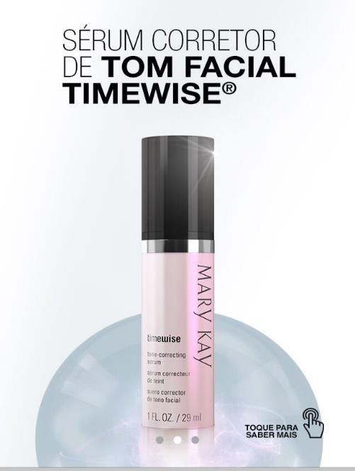 Sérum Corretor de Tom Facial TimeWise Contém o inovador Complexo Perfectly Bright Resultado de 10 anos de pesquisas e desenvolvimento para melhorar a aparência do tom da pele Extrato de vidoeiro