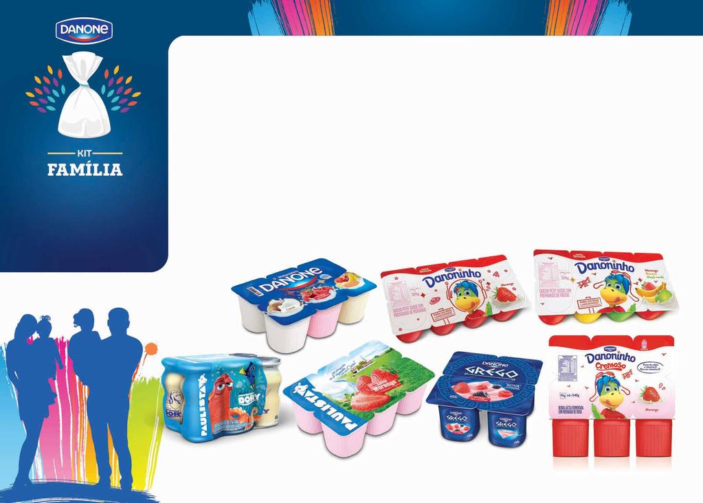 este kit contém 44 unidades 1231 1 polpa Paulista morango 540g + 1 polpa Danone Multi Sabores 540g 1 Danoninho petit suisse e morango 320g + 1