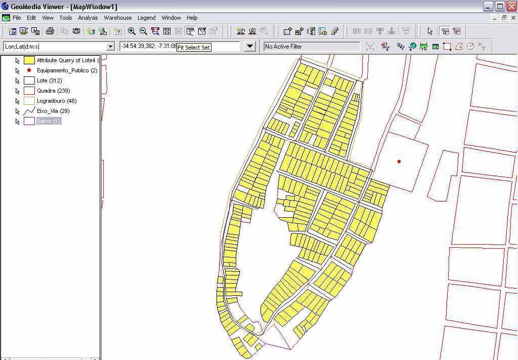 logradouro é necessária a sua seleção a partir da visualização das camadas de informação.