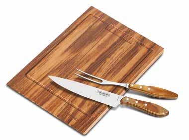 Tábua de madeira (40x29,5 cm) Kit para churrasco 4 peças 21198/464 175.8 764 05 7,66 0,034 17507.