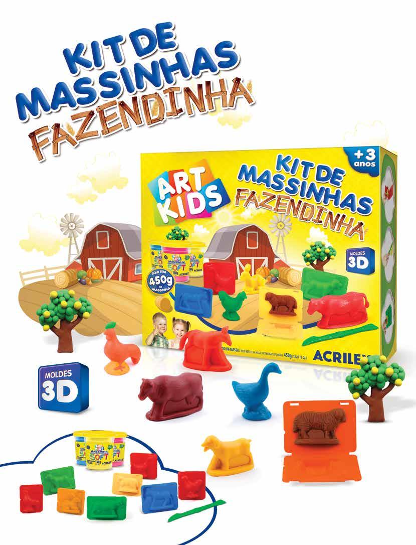 As crianças podem se divertir com os bichinhos da fazendinha.