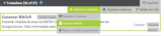 2- CONECTAR BIBTEX -BibTex é um formato que possibilita salvar e exportar as referências do Google