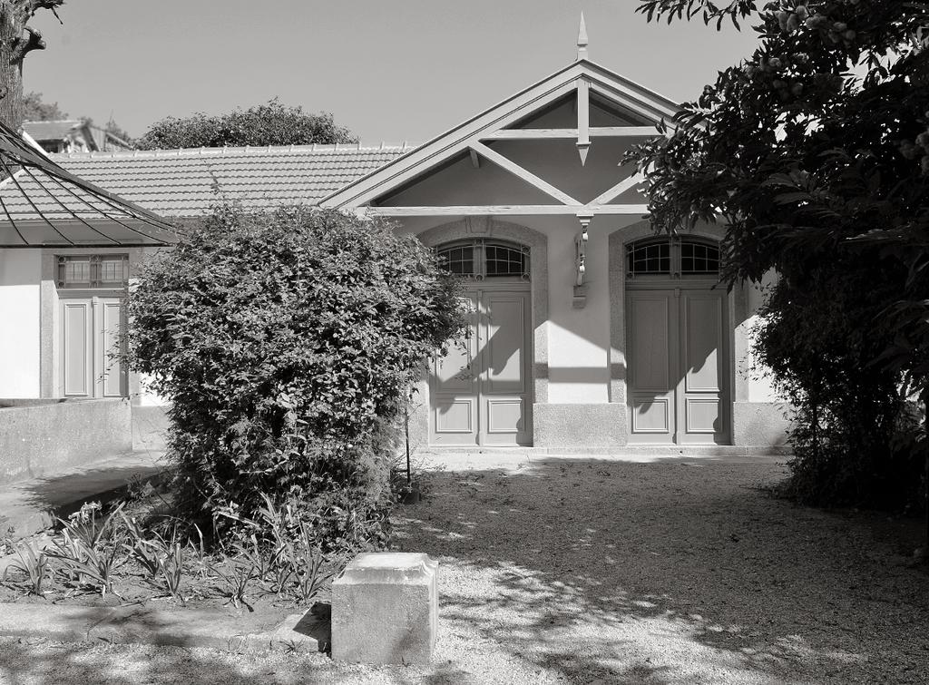 Fotografia de pormenor do Pavilhão dos jardins