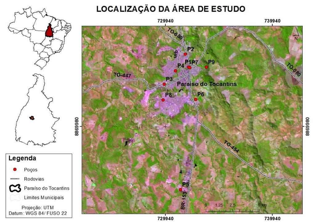 OBJETIVOS A presente pesquisa foi realizada com intuito de avaliar a qualidade das águas subterrâneas utilizadas para abastecimento humano no município de Paraíso do Tocantins, no Estado do Tocantins.