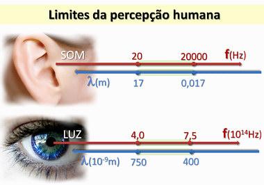 Figura 2: Limites da percepção humana 2 Objetivos O objetivo foi testar os limites da audição humana, verificando se eles se adequam ao intervalo proposto pela literatura, além disso comparar