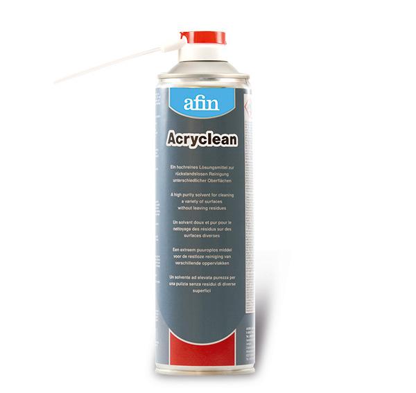 ACRYCLEAN Solvente absolutamente puro para a limpeza de diferentes superfícies sem deixar resíduos.