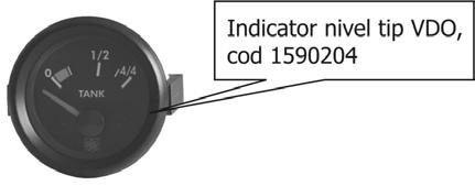 B. Set indicator nivel combustibil Compus din: instrument indicator nivel motorină şi sondă nivel combustibil. Fig. III.4.