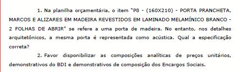 Descrição do Serviço: Fornecimento e instalação de painel rígido, conforme especificado em projeto e memorial descritivo com todos os materiais, equipamentos, insumos e mão de obra, necessários,