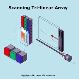 TECNOLOGIAS DE CAPTURA As principais tecnologias de captura de imagem utilizadas nas câmaras digitais são: Sensor Tri-linear de varrimento Tecnologia semelhante à usada nos scanners na qual o sensor