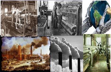 A Revolução Industrial Indica a evolução do sistema de produção das mercadorias com o uso de máquinas; É um marco histórico para a mudança do paradigma da forma como a sociedade se apropria e