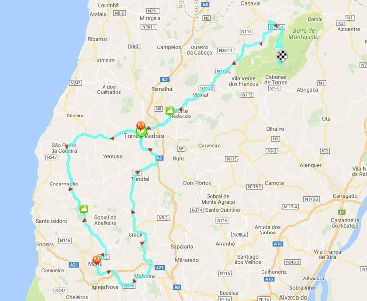 16.07.2017-3ª ETAPA Torres Vedras / Montejunto - 103,4km Concentração: R.