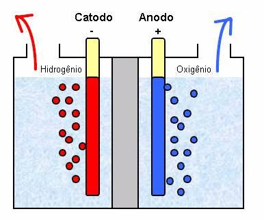 Eletrólise da água Célula de