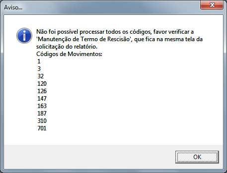 Folha Union> Movimento> Rescisão> Relatório de Rescisão Imprima os relatórios e termos de rescisão, de acordo com o filtro