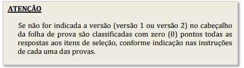 13. ADVERTÊNCIAS AOS ALUNOS 13.1. Os professores responsáveis pela vigilância devem, depois de distribuídos pelos seus lugares e antes do início da prova, avisar os alunos do seguinte: a) Não é