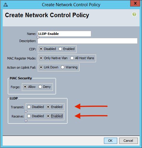 Configurar as políticas do vswitch em APIC para UCS B Àrevelia nos DV, o protocolo de descoberta usado é LLDP.