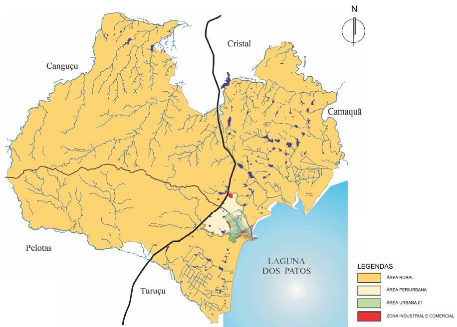 Macrozoneamento do município de São Lourenço do Sul Fonte: Plano Diretor de