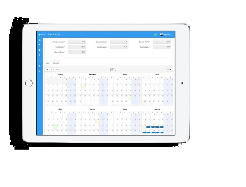 Ter uma visão geral das férias, ausênciase horas extras da equipa é muito fácil. Simular o impacto de alterações nos vencimentos ou de novas contratações é muito rápido.