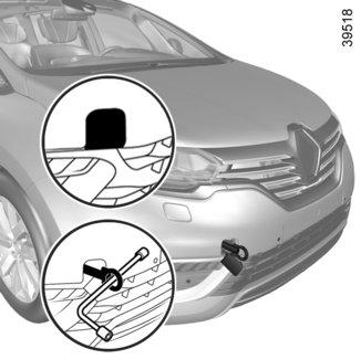 Estes pontos de reboque só podem ser utilizados em tracção, em nenhum caso, devem servir para levantar directa ou indirectamente o veículo.