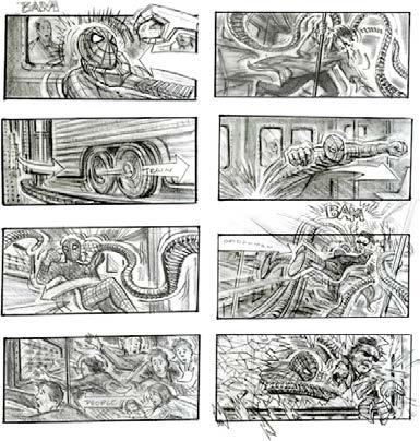 Storyboard Conceito - Guia visual ilustrando as principais cenas de uma obra audiovisual - Objetivo de transpor as cenas do roteiro para quadros