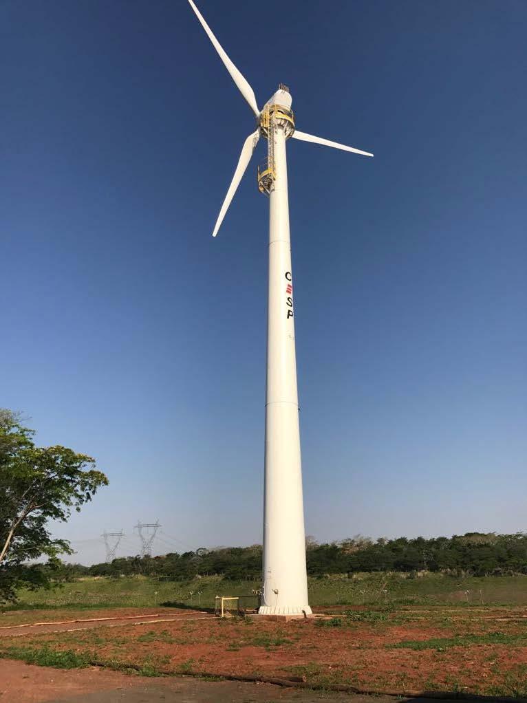 200kW em energia eólica instalados (realizado por RTB).