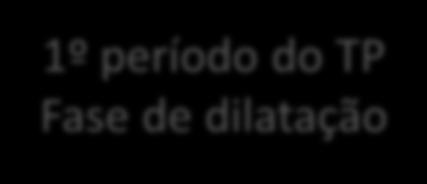 DIAGNÓSTICO DE DISTÓCIAS Fase ativa prolongada 1º período do TP Fase de dilatação Parada secundária de dilatação
