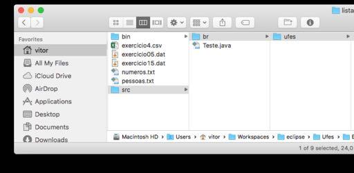 Em Java, pacotes se refletem em pastas no sistema