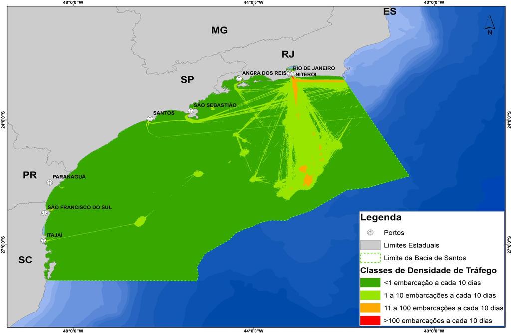 ÁREA DE ESTUDO Projeto de Monitoramento do Tráfego de Embarcações na Bacia de