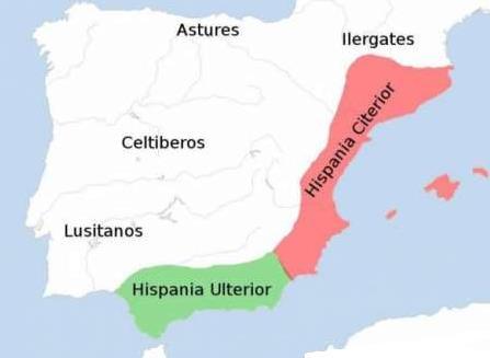 79 Eis a temporização do avanço romano Ao pouco de começar o período imperial romano, Hispânia passou a ser constituída por cinco províncias: Tarraconense, Cartaginense, Bética, Lusitânia e Gallaécia.
